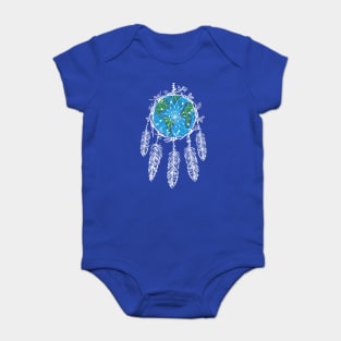 Earth Dream Catcher Shield Baby Bodysuit